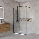 BelBagno Душевая перегородка Kraft KRAFT-L-1-110-C-NERO 110x195 профиль черный матовывй стекло прозрачное – картинка-8